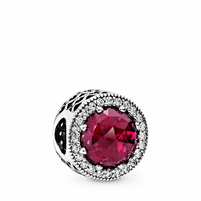 Talismane Pandora Sparkling Cerise Argint/Roz (wgAb12h4)